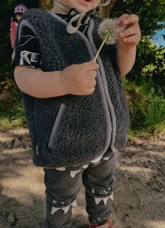 TEDDY Dziecięca kamizelka z wełny merino — Basic Wool