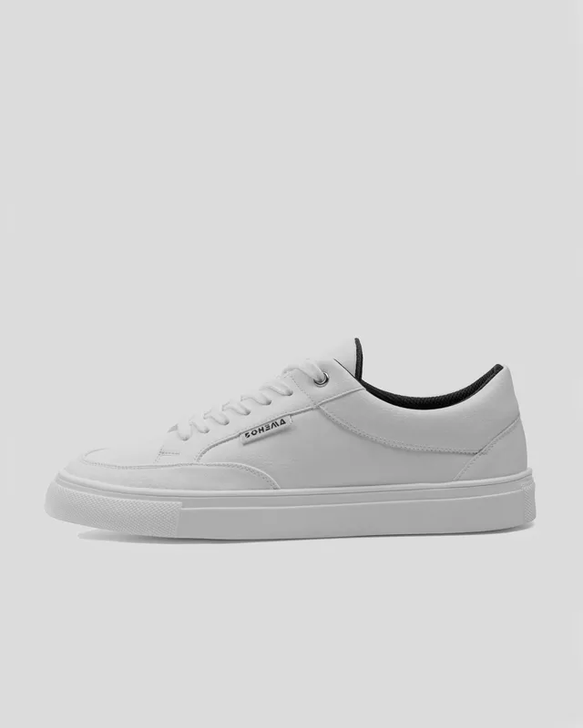 Sneakers Awake Białe, ze skóry roślinnej, męskie — BOHEMA