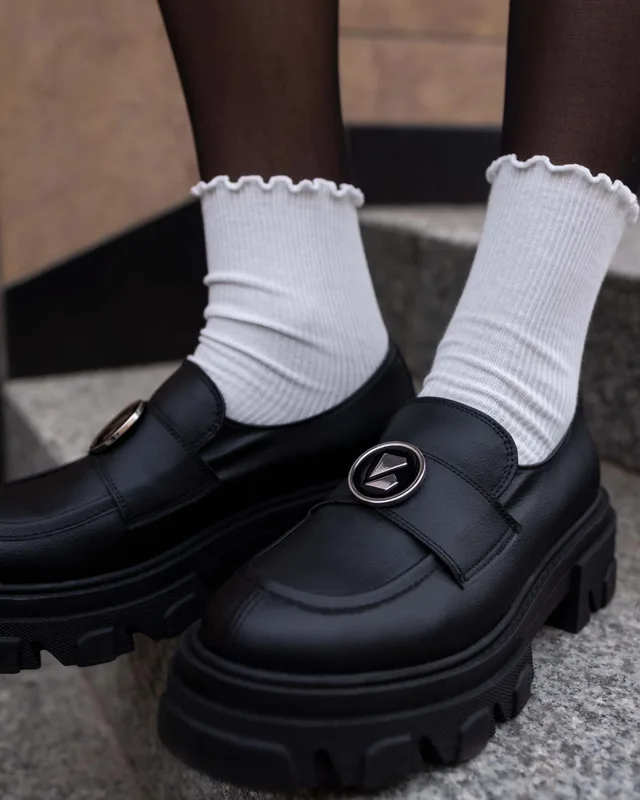 Blocky Loafers, ze skóry roślinnej — BOHEMA