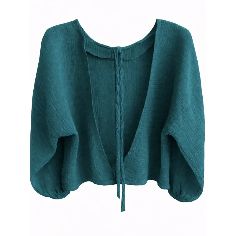 She's Like The Wind / muślinowa bluzka tropical green — Bohemian Soul