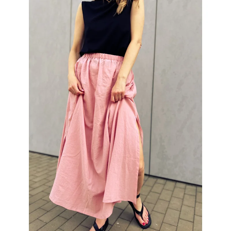 Feather Pink spódnica ze 100% bawełny — Bohemian Soul