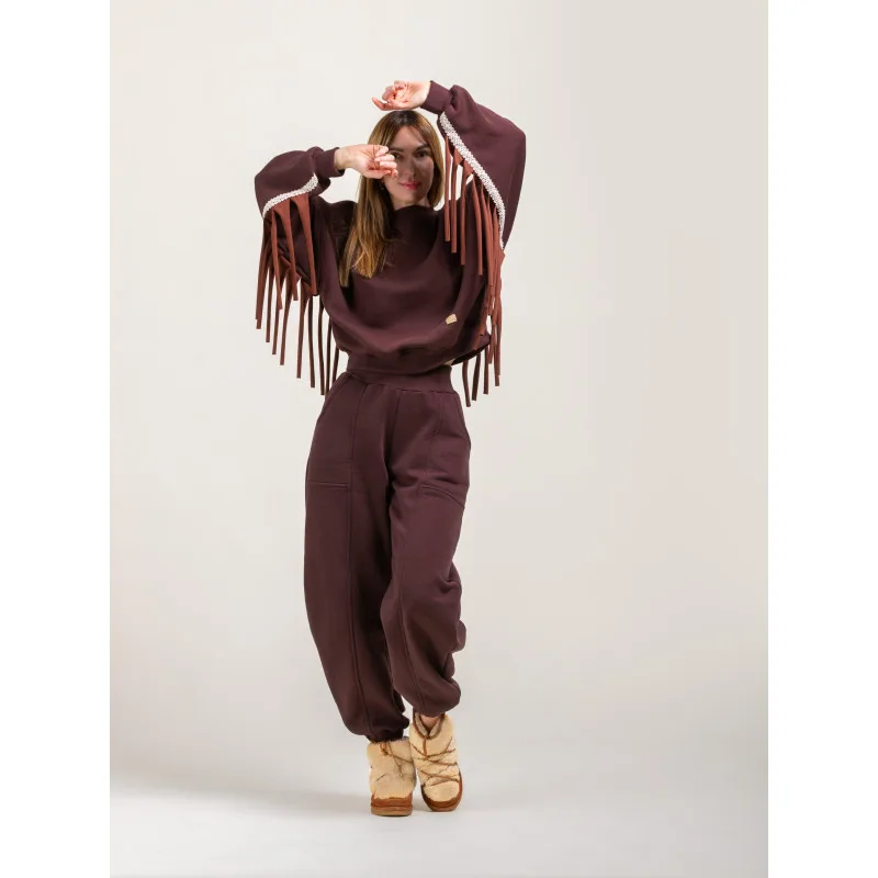Hot Chocolate czekoladowy komplet dresowy boho — Bohemian Soul