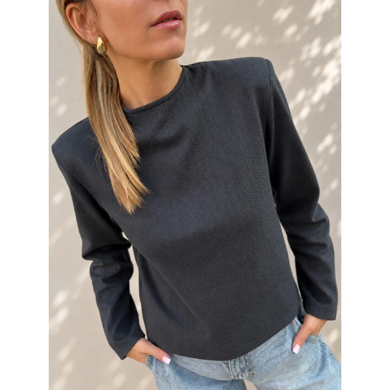 Herringbone Tweed / bawełniana bluzka w jodełkę — Bohemian Soul