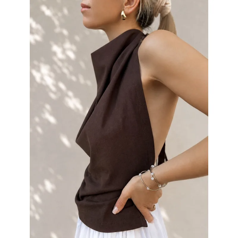 Brown Baby top z otwartymi plecami — Bohemian Soul