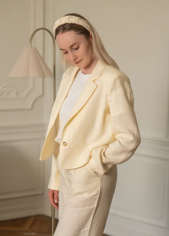 MARYNARKA AMALIA BUTTER YELLOW — Bolko Concept