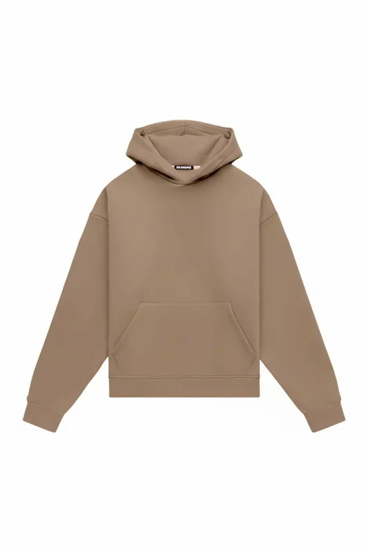HOODIE OVERSIZE HEAVY LOOP CAPPUCCINO — BrandMe