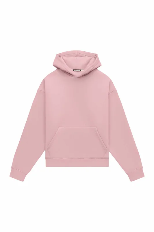HOODIE OVERSIZE HEAVY LOOP POWDER PINK — BrandMe