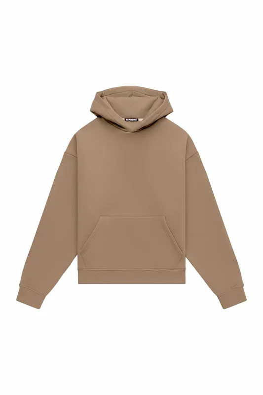 Hoodie oversize LIGHT BRUSHED CAPPUCCINO — BrandMe