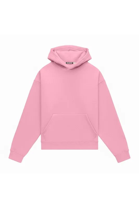 Hoodie oversize LIGHT BRUSHED FLAMINGO PINK — BrandMe