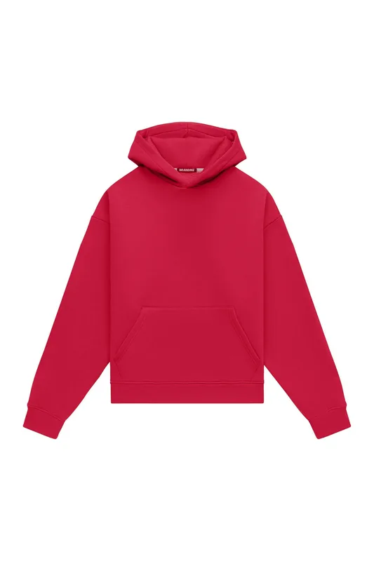 Hoodie oversize LIGHT BRUSHED RED — BrandMe