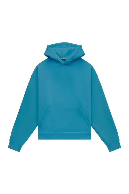 Hoodie oversize LIGHT BRUSHED AZURE BLUE — BrandMe