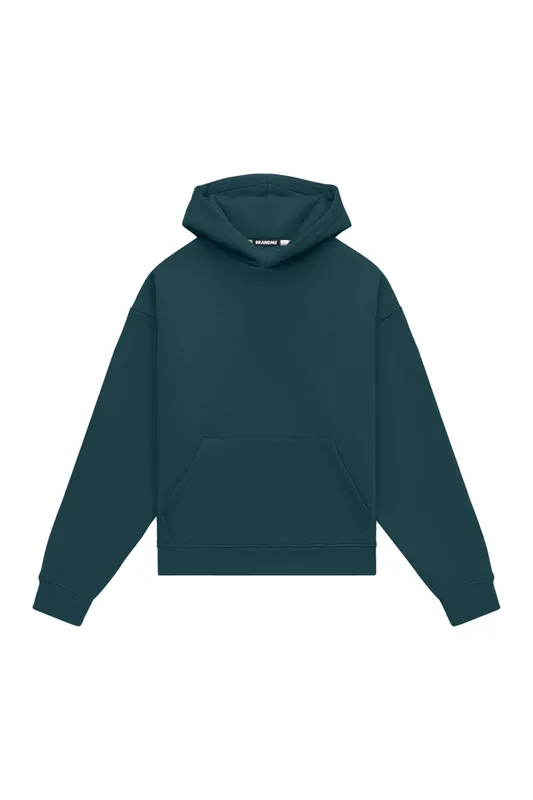Hoodie oversize LIGHT BRUSHED PETROL — BrandMe