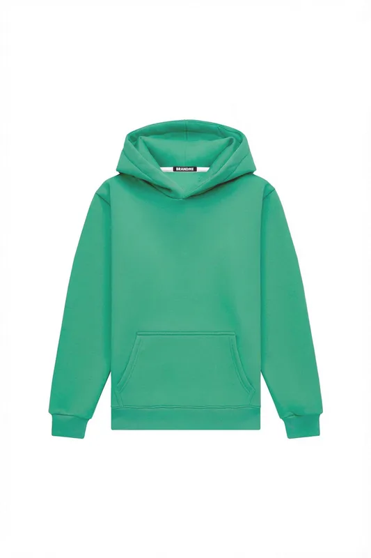 Hoodie regular LIGHT BRUSHED KELLY GREEN — BrandMe