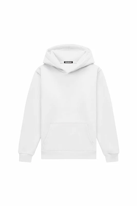 Hoodie regular MEDIUM BRUSHED WHITE — BrandMe