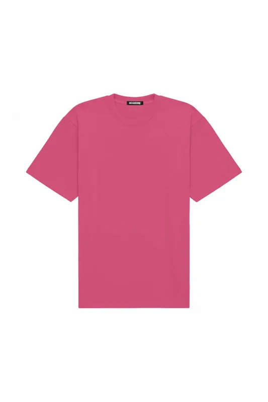 T shirt oversize STRETCH FLAMINGO PINK — BrandMe