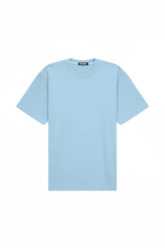 T shirt oversize STRETCH LIGHT BLUE — BrandMe