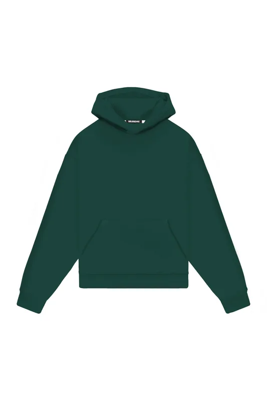 Hoodie Oversize LIGHT LOOP VERDE — BrandMe