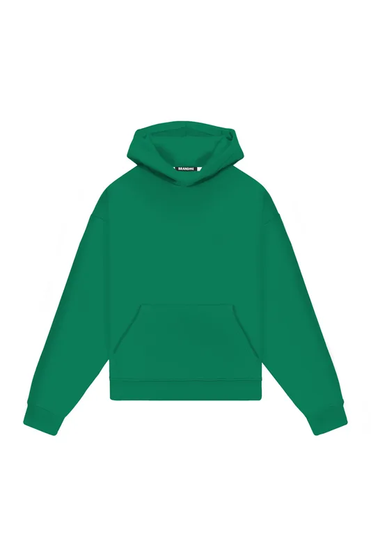 Hoodie Oversize LIGHT LOOP ABUNDANT GREEN — BrandMe
