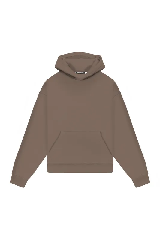 Hoodie Oversize LIGHT LOOP CAPPUCCINO — BrandMe