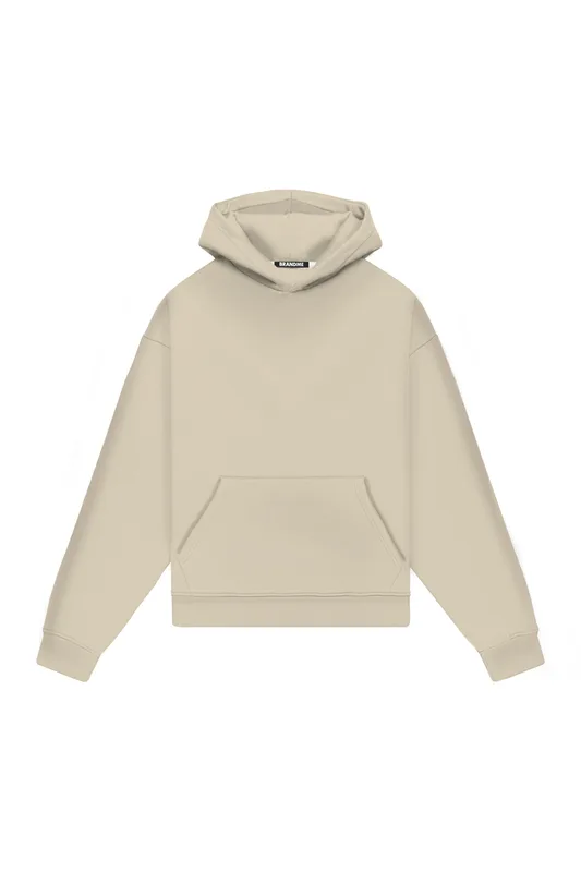 Hoodie Oversize LIGHT LOOP STONE — BrandMe