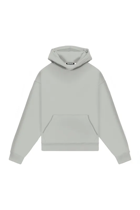 Hoodie Oversize LIGHT LOOP OFF WHITE — BrandMe