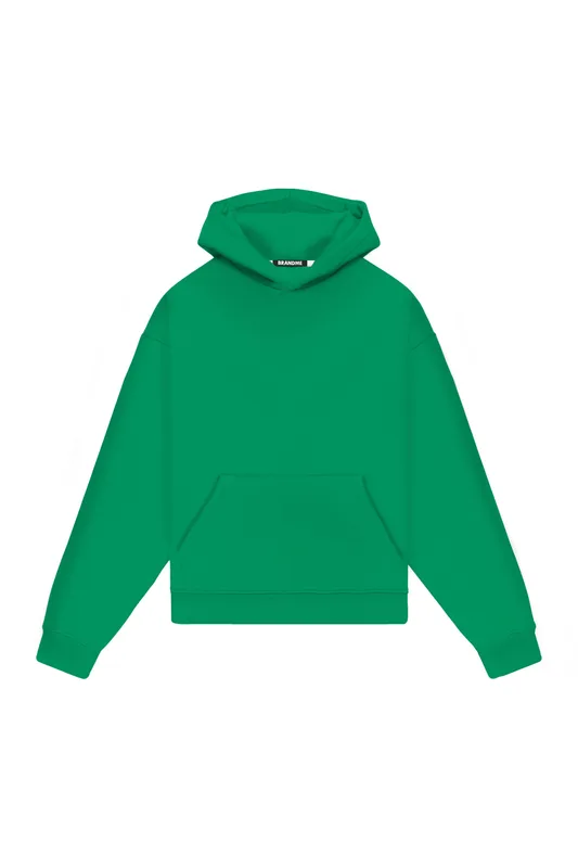 Hoodie Oversize LIGHT LOOP IRISH GREEN — BrandMe
