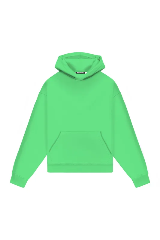 Hoodie Oversize LIGHT LOOP KIWI — BrandMe
