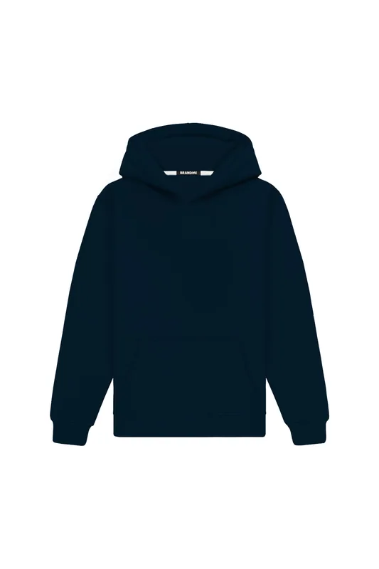 HOODIE REGULAR MID HEAVY LOOP NAVY — BrandMe