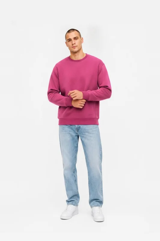 Crewneck oversize LIGHT BRUSHED PEONY — BrandMe