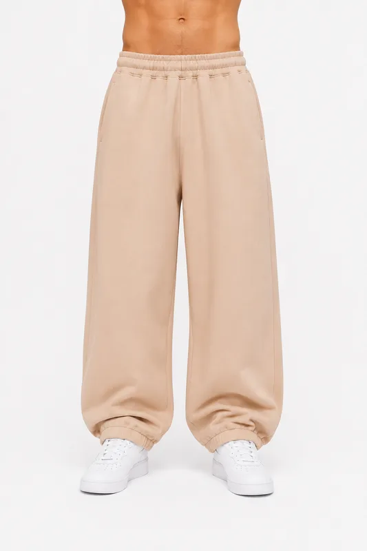 Sweatpants Baggy LIGHT BRUSHED BLACK — BrandMe