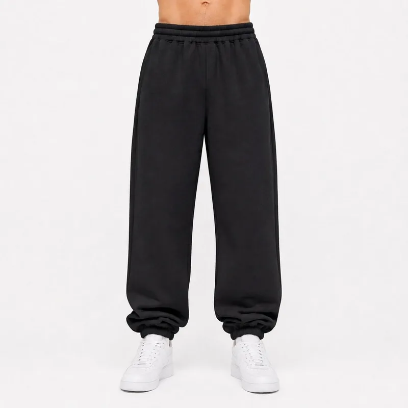 Sweatpants oversize MEDIUM LOOP BLACK — BrandMe
