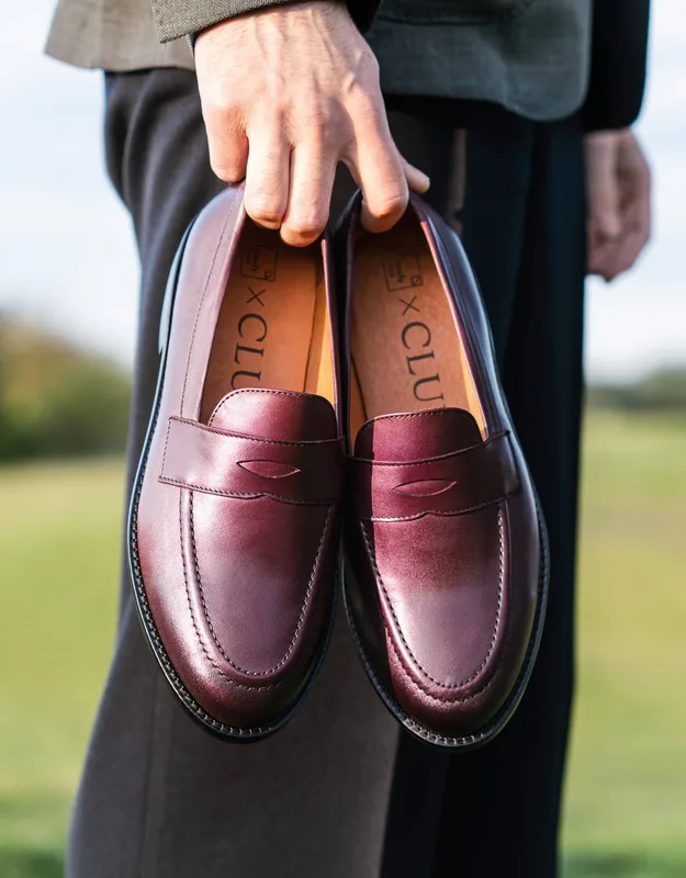 Penny Loafers Bordo Dandycore x — CLUE