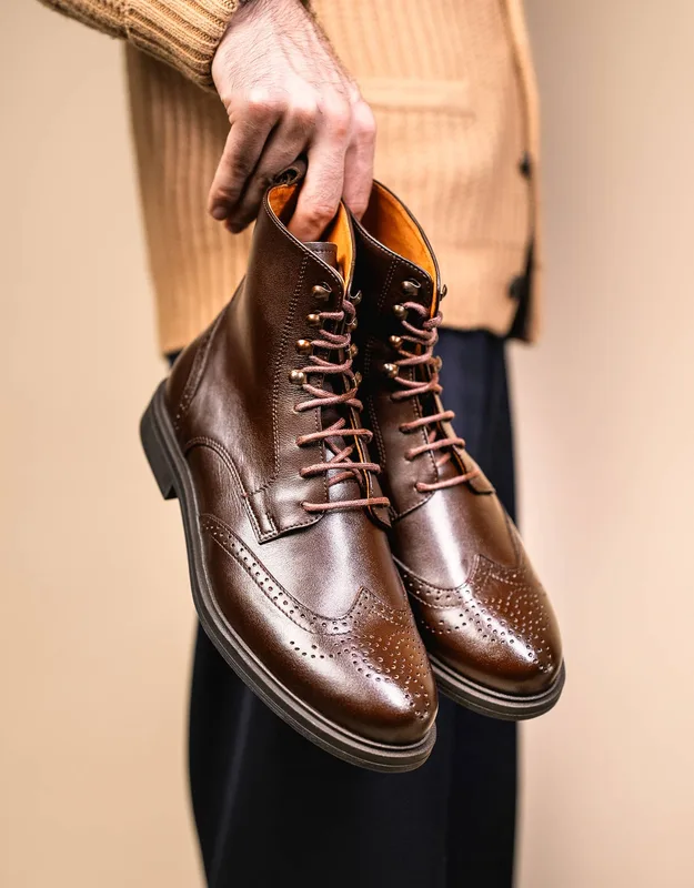 Brogue Boots Trzewiki Ciemny Brąz Dandycore x — CLUE