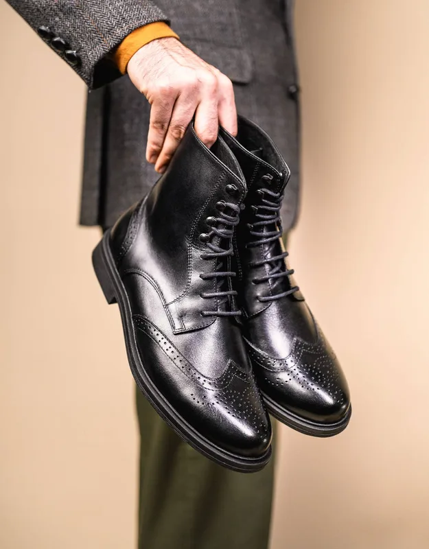 Brogue Boots Trzewiki Czarne Dandycore x — CLUE