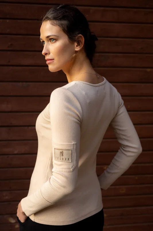 Bluzka KOPENHAGA Beige — Fesaar