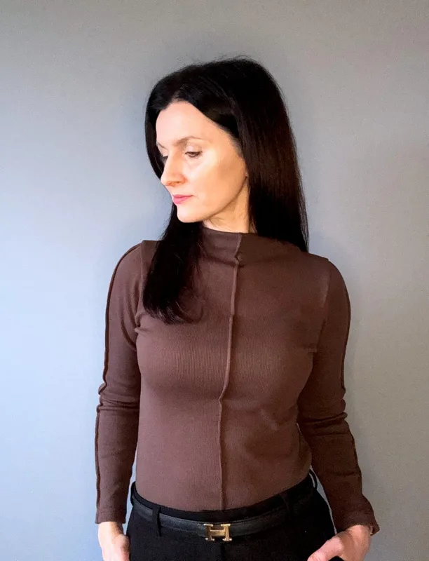 Bluzka SINGAPORE Brown — Fesaar