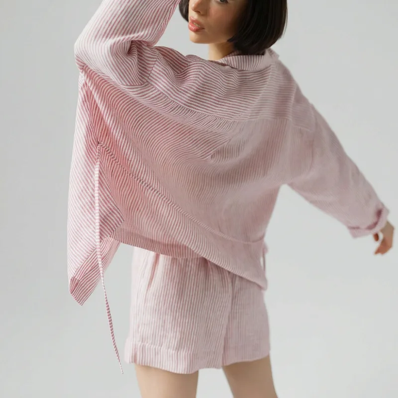 Koszula lniana MARY JANE / FADED RED — Figa Shop