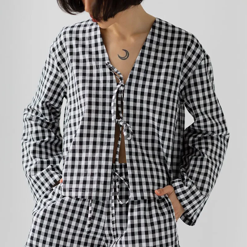 Bawełniana koszula – ISABELLE / BLACK — Figa Shop