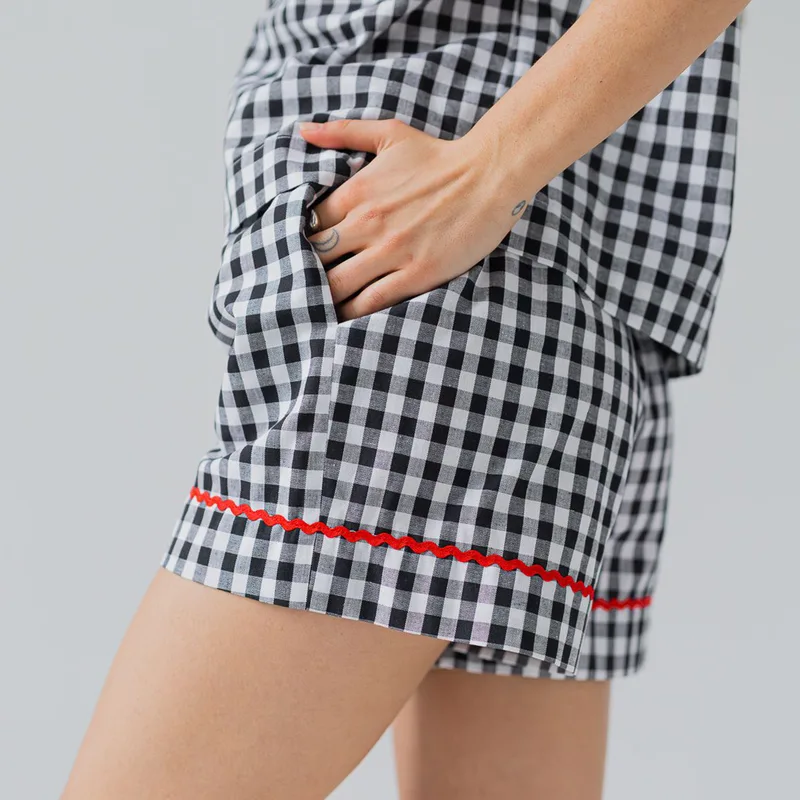 Bawełniane szorty – SOFIA / BLACK — Figa Shop