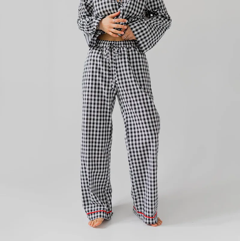 Bawełniane spodnie – SOFIA / BLACK — Figa Shop