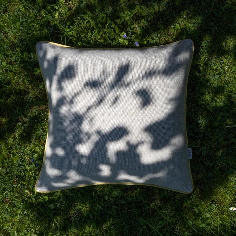Lniana poszewka dekoracyjna thick linen / lemon — Figa Shop