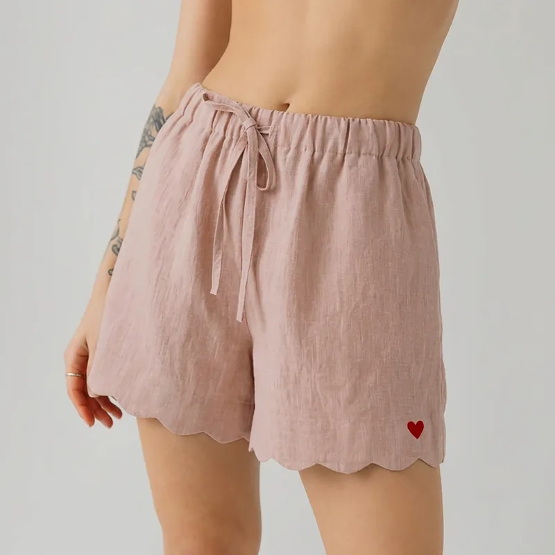 Lniane szorty CAMILLE / AMOUR ROSE — Figa Shop