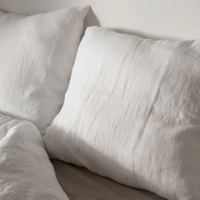 lniana poszewka na poduszkę / simple white — Figa Shop