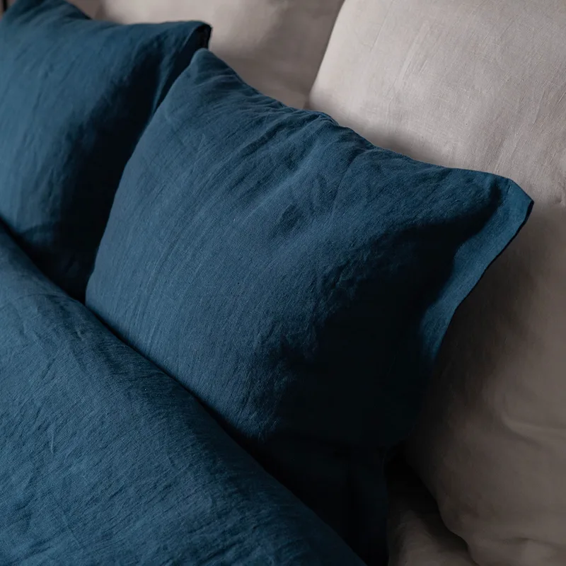 lniana poszewka na poduszkę / maroccan blue — Figa Shop