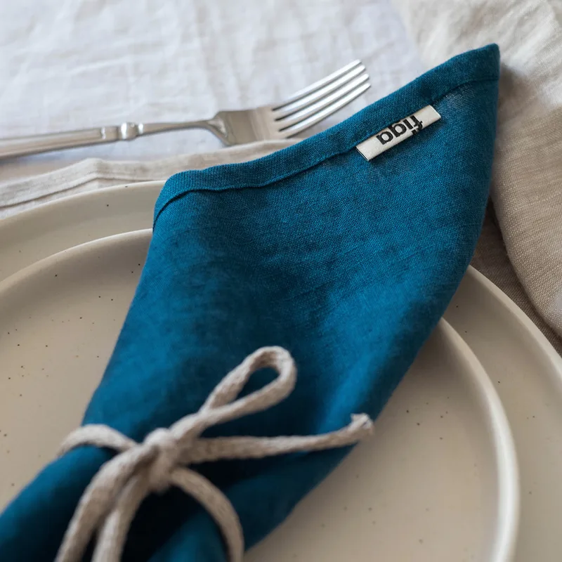 Serwetka lniana / maroccan blue — Figa Shop