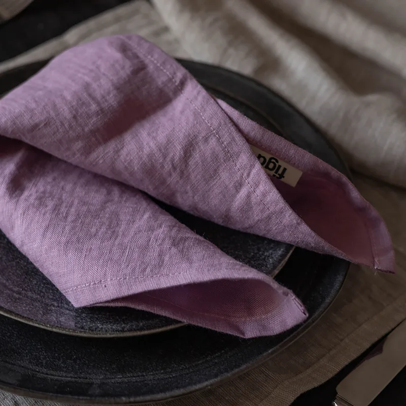 Serwetka lniana / chilly rose — Figa Shop