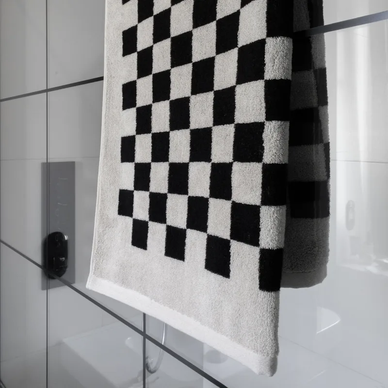 Ręcznik bawełniany / frotte szachownica — Figa Shop