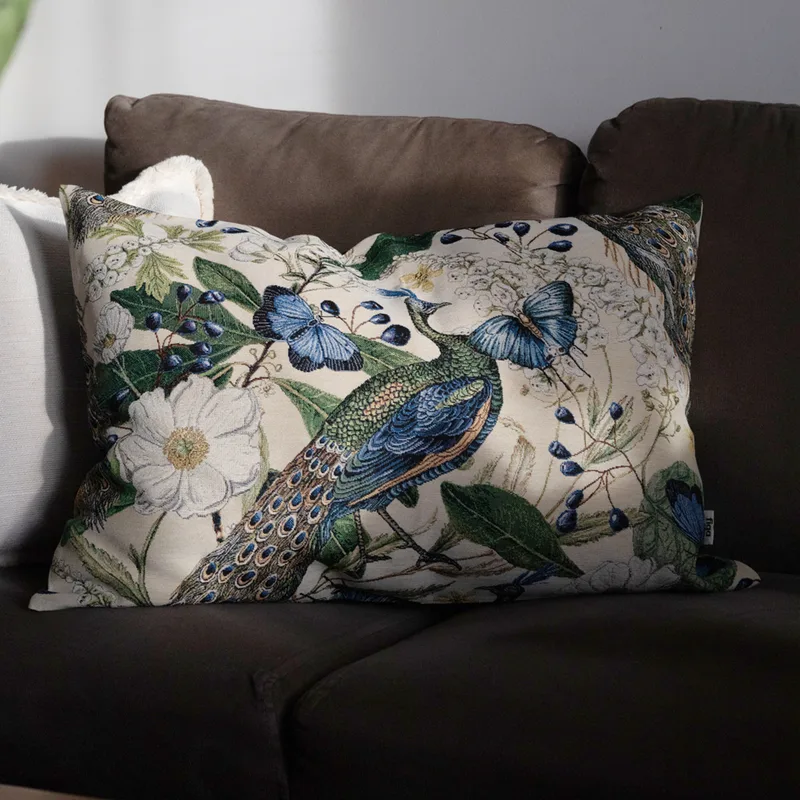 żakardowa poszewka ozdobna / peacock — Figa Shop