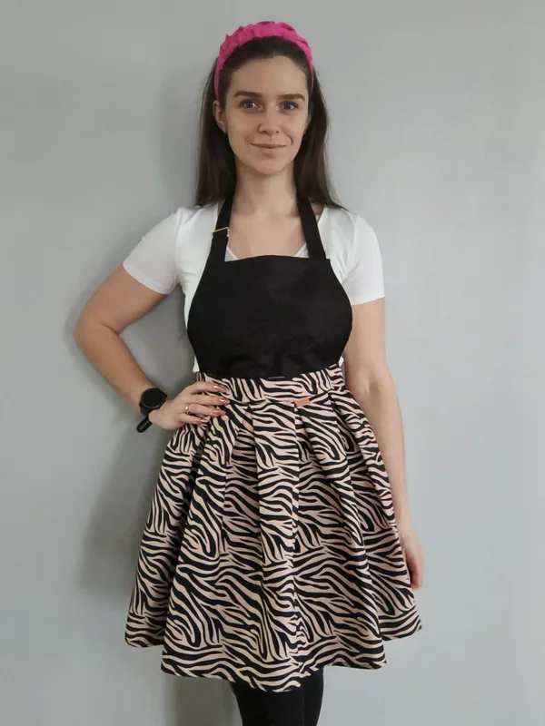 Fartuch ochronny sukienka zebra 1 — GIGULEK