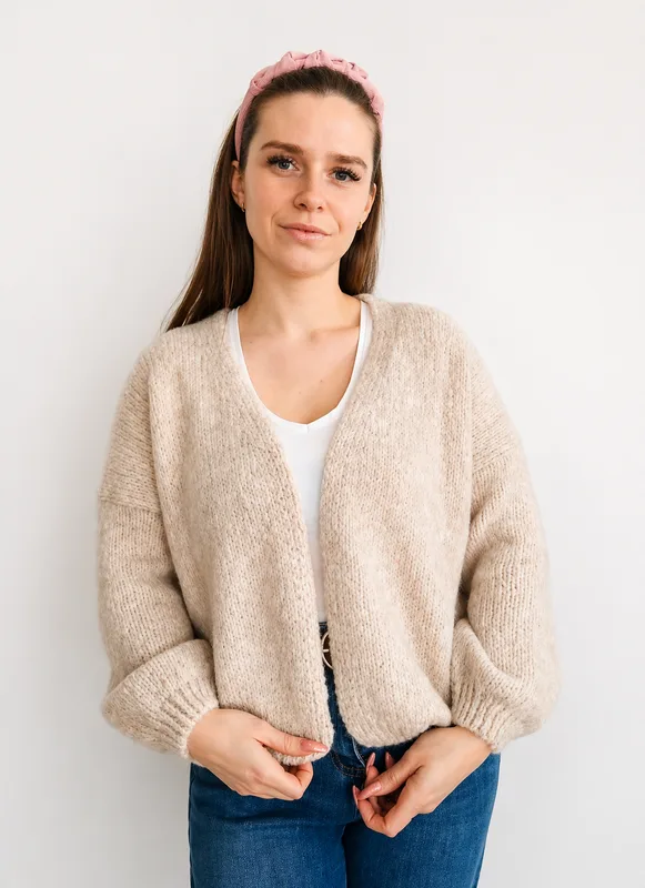 Sweter z wełny merino i moheru – Beige — GIGULEK